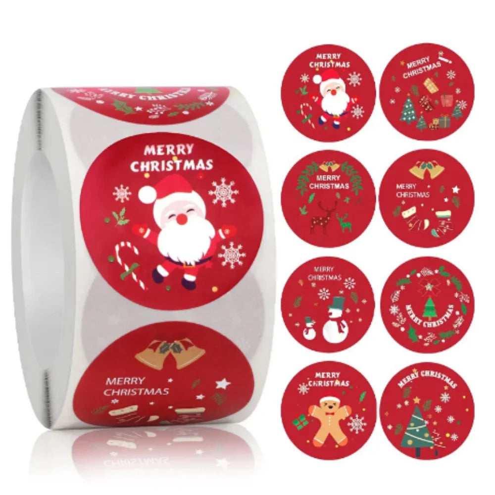 Christmas Gift Label Sticker Holiday Gift Packaging Label Design Custom Label Sticker for Gift Packaging