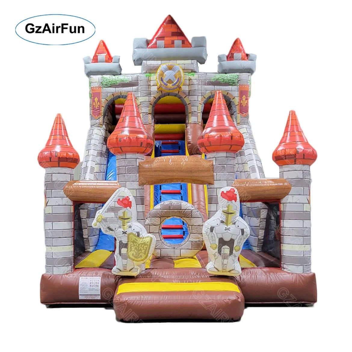 Customized Commercial PVC Inflatable Bouncy Bounce House Combo   Jumping Castle With Slide for Kids Play