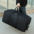 Unisex Universal Wheel Travel Bag Large Capacity Duffle Durable Oxford Simple Multifunction Handbag Clothing Storage Bag MegaBDM