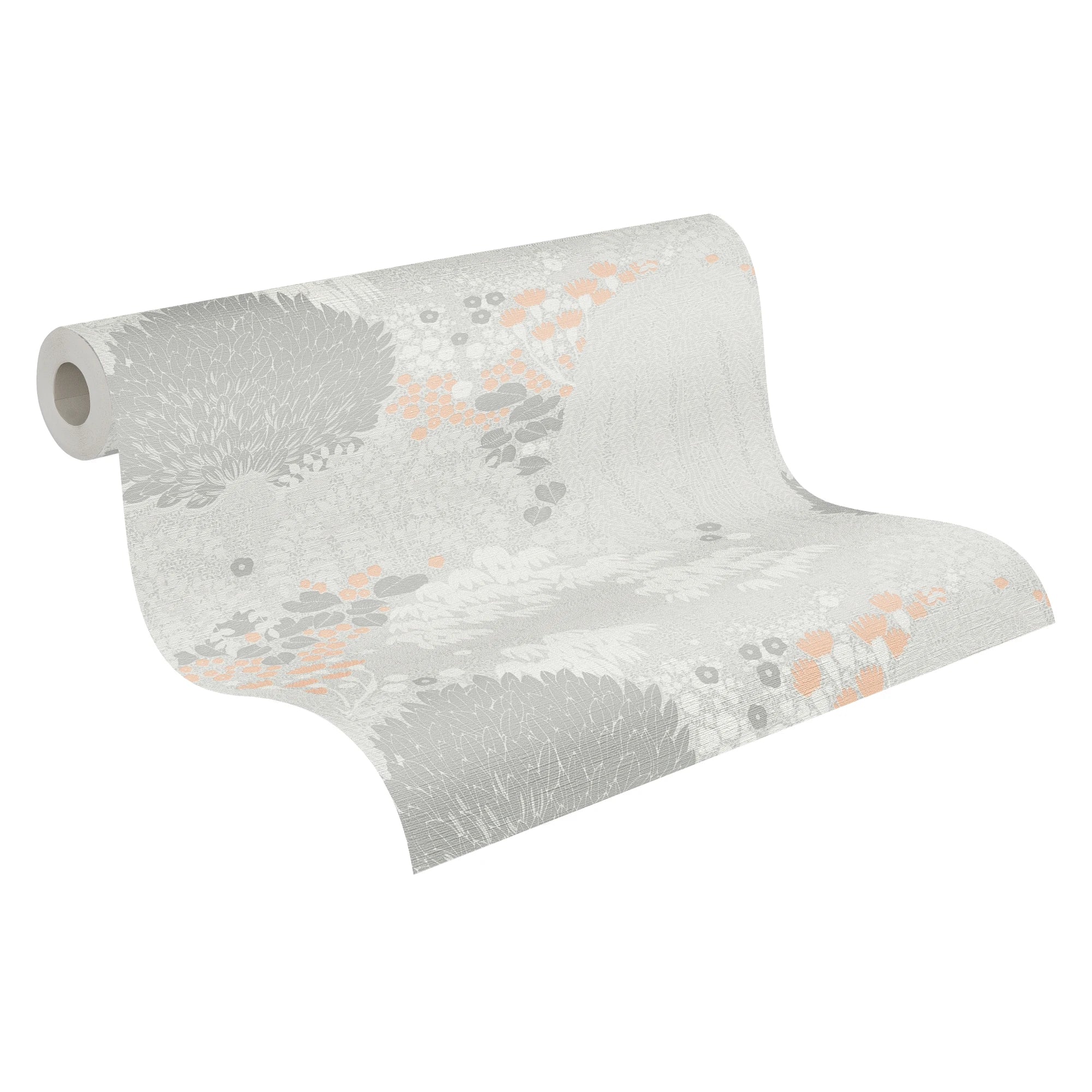 Germany Made Wallpaper Rolls Modern Forest Light Grey White Pink Orange Non Woven Vinyl Floral 1005x0.53m Bedroom Living Room