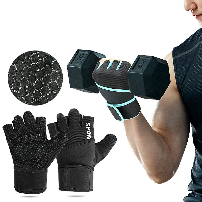 Melenlt Weight Lifting Workout Gloves for Men & Women Gym Fitness Training Gloves with Wrist Support & Anti-Slip Grip