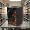 Premium 12x12x18 Inch Reptile Terrarium Large Houses Crested Gecko Breeding Anti-Breakage Acrylic Door Screen Ventilation Pet MegaBDM