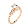 Wholesale Custom Diamond Ring Jewelry 925 Sterling Silver 14K Gold Plated Classic Wedding Engagement Rings Women Low Price