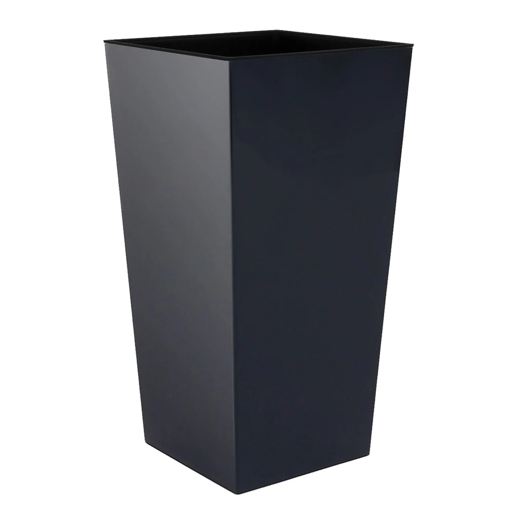 Urbi 11.4 liter tall plastic planter 19.5 x 19.5 x 37.5 cm in Anthracite color