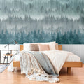 Germany Made Modern Floral Photo Wallpaper Murals Non Woven Vinyl White Blue Grey Bedroom Hospital Wall Panels 0.53x8.80m