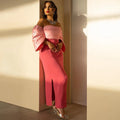 Jancember SF022 Elegant Rhinestone Coral Pink Mermaid Evening Formal Gowns