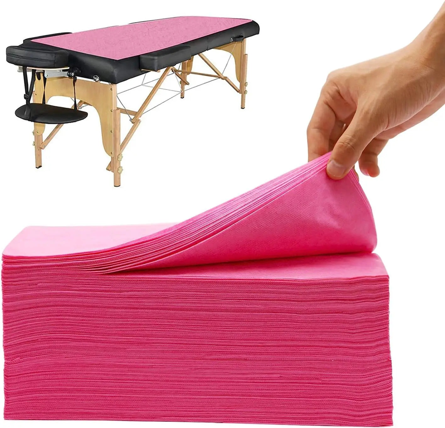 Disposable Bed Sheets Waterproof Massage Parlor Bed Sheet for Spa Tatto Lash Bed Hotels Non-Woven Fabric Pack of 10