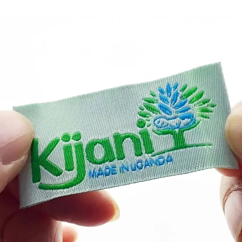 Wholesale Cheap Custom logo Twill Clothing Kids Woven Label MegaBDM