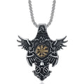 Wholesale Jewelry Stainless Steel Vintage Antique Men Viking Pendant Necklace