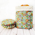 Folding Custom Eco-friendly Reusable Bread Bag with TPU Lining Organic Freezer Storage Solution for Freshness Preservation