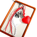 2025 Wholesale Creative Leather love Knot Rope Alloy Pendant Key Chain Decorative Pendant Small Fresh Bag Pendant for Couples