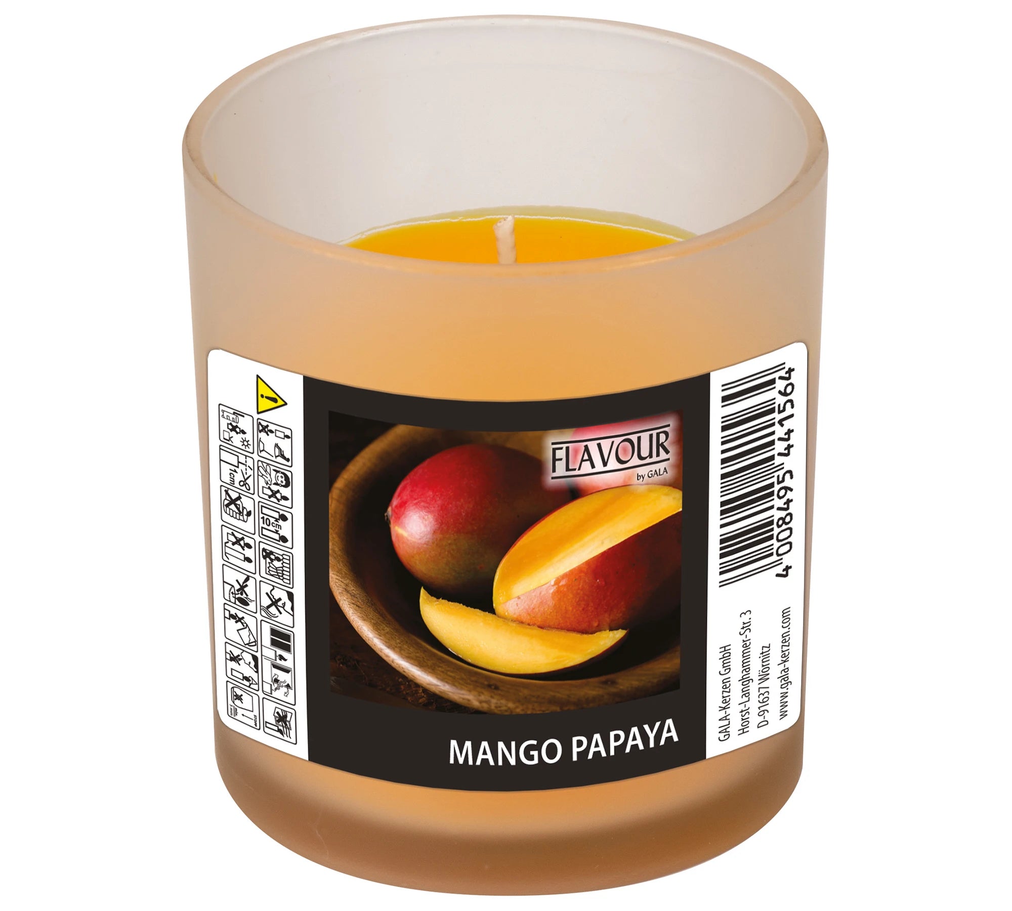 German Brand Mango Papaya Scented Candles Luxury Fragrance Jar Long-Lasting Aroma Fruity Rose Premium Wax Diwali Ramadan Bars