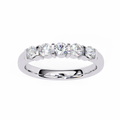 Premium Quality 14K Gold Plated Silver Moissanite Brilliant Cut Engagement Proposal Gift Diamond Ring IGI Certificate for Her