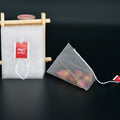 58X70mm Transparent Nylon Mesh Disposable Tea Bags Powder Packets Heat Seal Environment Friendly 8-10g Capacity Travel-Friendly
