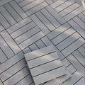 DIY Smooth Anti-Slip Interlocking WPC Composite Decking Tiles Contemporary Waterproof Fireproof Eco-Friendly Decorative Outdoor