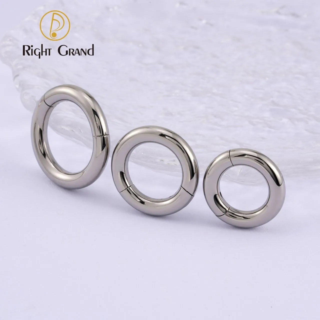 Septum Nose Clicker Rings Basic Initial Piercing Titanium Hoop Earrings Helix Stainless Steel Body Piercing Jewelry