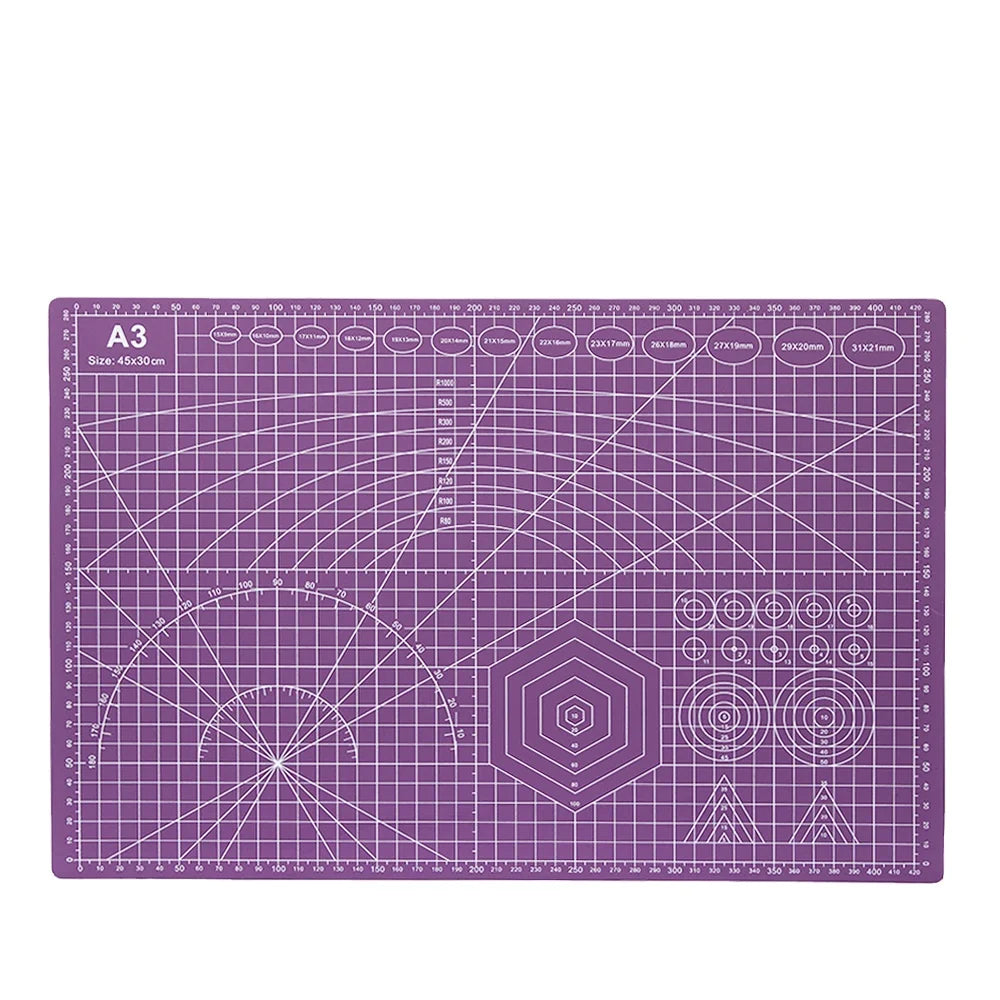 A3 Purple New Design Self Healing Sewing Cutting Mat Self Healing Rotating Cutting Mat Adhesive A4 Self Healing Cutting Mat