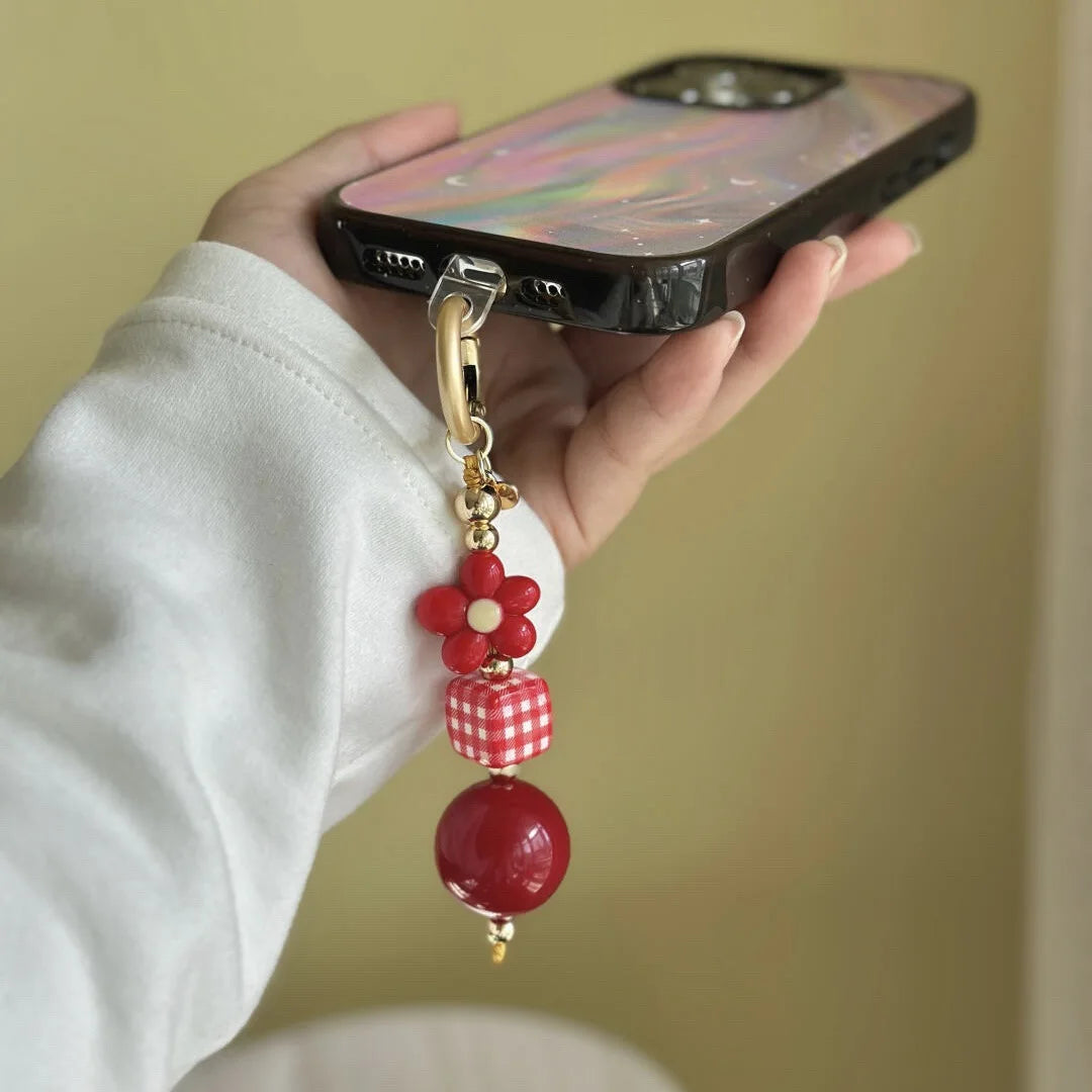 Wholesale DIY Bead Mobile Phone Keychains Pendant Jewelry Bag Hanging Mobile Phone Chain
