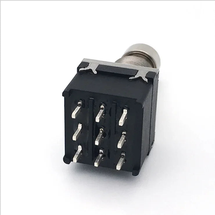 2 PIN OFF-(ON) Momentary Foot Switch Stomp Box Normally Open Momentary Soft Touch Push Button Footswitch for Guitar Effect Pedal