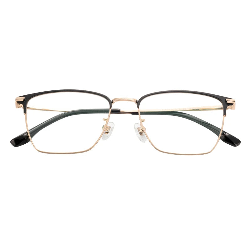 Fashion Anti Blue Titanium Spectacles Eyeglasses Frames for Men Women Retro-Style Classic Diamond Face Shape for Computer Use