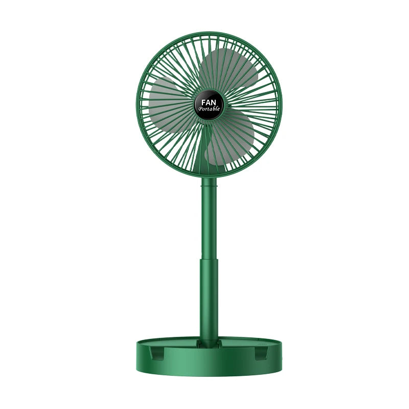 Mini Table Fan Rechargeable Portable Folding Stand Fan Handhold Cooling Fan Usb Rechargeable MegaBDM