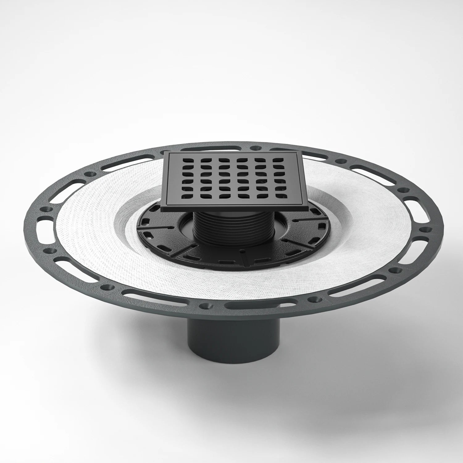 Dropshipping 4x4 Inch Square Stainless Steel Floor Drain Shower with Flange Ships Directly From US Warehouse