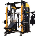 New Fashion MAXSONG Smith Machine Functional Trainer Cable System Power Cage Steel Tube 70kg*2 Weight Stack CE Certified