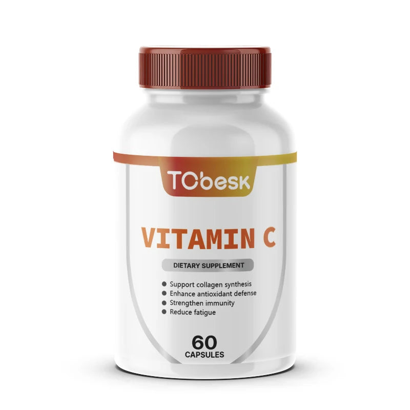Hot Sell Daily Vitamin Dietary Supplements Support Collagen Synthesis Strengthen Immunity TCbesk Vitamin C Capsules