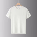 OEM Customized 160 gsm cotton Summer T-shirt Short-sleeved T-shirt Men's Work Solid Color Loose Half-sleeved Round Neck tshirt