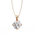 Elegant 18K Yellow Pendant Gold IGI Certified Lab Grown Diamond Brilliant Cut Trendy NECKLACES Engagements Women Wedding Classic