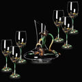 Factory Wholesale Elegant for Champagne Glasses & Flutes Personalized Red Green Set for Restaurant Wedding Hotel Use