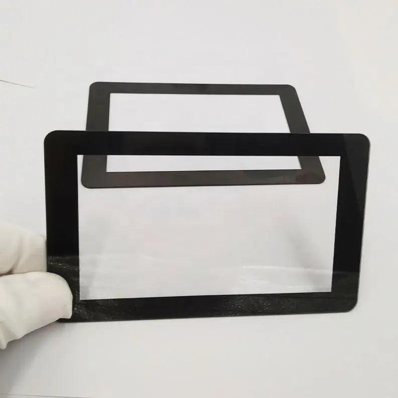 Custom Precision-Cut Ultra-Thin Glass Cover 0.7mm with 3 M 467MP Adhesive Custom Size for Smart DevicesScreen-Printed