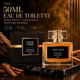 50ml Eau De Parfum Warm Long Lasting Woody Fragrance Luxury Perfume Spray Glass Bottle Private Label YOUR BRAND OEM/ODM