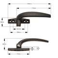 Door Lever Without Locking Reversible No Lock Door HandleSafety Drawer Lock