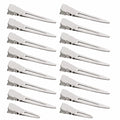 Wholesale Single Prong Duckbill Hair Clips Silver Metal Alligator Sectioning Clips for Hair Extensions USD 0.10/pc Factory Price