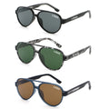 Fashion Double Bridge Oval Sunglasses Men European&American Classic Driving Pilot Sun Glasses UV400 High Quality Eyeglasses