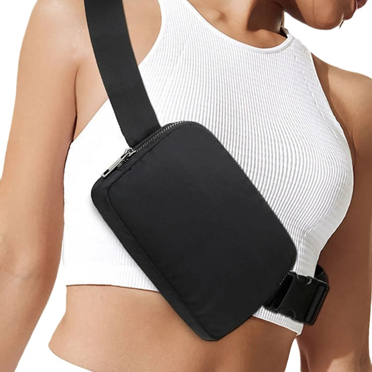 2024  Women's Stylish Crossbody Waist Bag New Fashion Fanny Pack with 17 Colors Customizable Nylon Material Stock Ready Ship