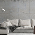 Germany Made Modern Concrete Wall Look Photo Wallpaper Mural Grey Beige Non Woven Vinyl Light Resistant Sound-Absorbing Hospital
