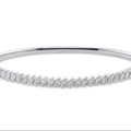 Sterling Silver Pear Cut Zircon Tennis Bracelet with Trendy Morganite Stone in 14K/18K Yellow White Rose Gold Styles-Gift