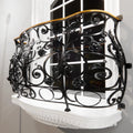 Modern Wrought Iron Balcony Railings with Artistic Details Strong & Safe Perfectly Crafted to Enhance Property Value