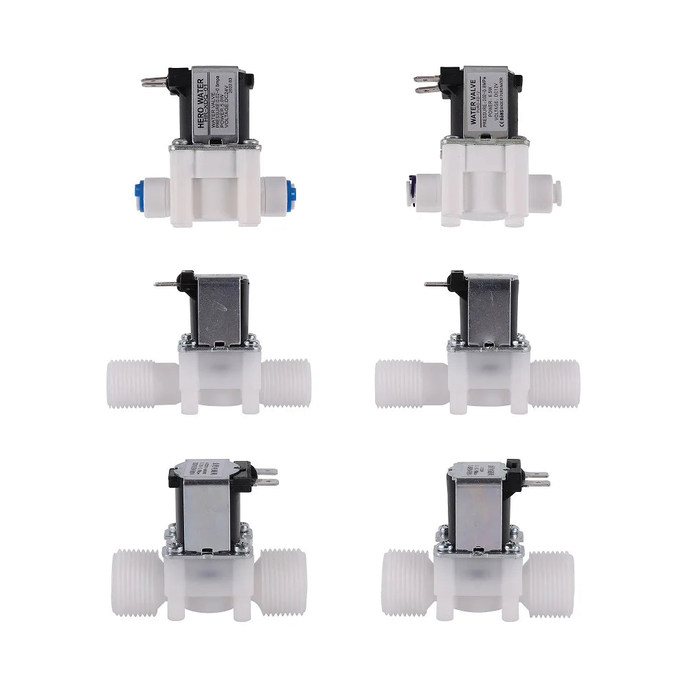 1/4 1/2 3/4 Inch DC12v AC 220v Normally Closed Water Electric Solenoid Valve for Ro Water Purifier