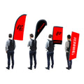 RONNINGSTAR Fast Delivery Wholesale Backpack with Printed Logo Flag Walking Around Leaflet Distribution Backpack Feather Flag