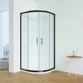 LACONICA LA-1090 B CE Certified 6mm Clear Tempered Glass Sliding Shower Enclosure Aluminium Alloy Frame Corner 10-Year Bathroom