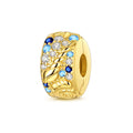Silver Fashion Gold Marine Life Clip Charms with Zircon Classic Jewelry Children Weddings Parties