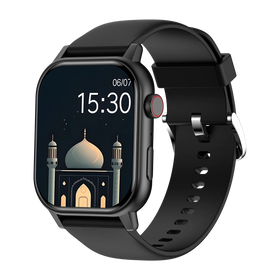 Muslim Waterproof IP67 Smartwatch Quran Music AI Voice Assistant Remote Control IOS Operation IPS Alarm 2.0-inch 320mAh Silicone
