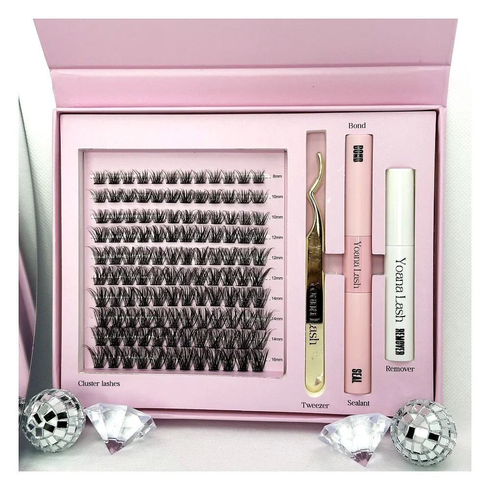 Individual Eyelashes Segment False Lashes Wholesale DIY Lash Extension Kit Cluster Lashes
