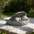 Customizable Resin Pet Memorial Statue (USA In-Stock Fast Shipping) - Angel Cat Wing Nest Design Ideal for Garden Decor MegaBDM