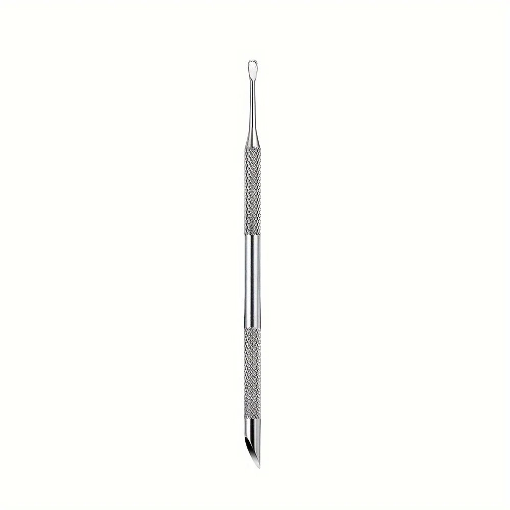 Stainless Steel Double-Ended Cuticle Pusher Remover Nail Art Cleaner Care Tool 1-Piece Set Durable Eco-friendly Manicure