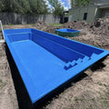 Buy Cheap Family House Backyard Infinity Water Mosaic Tiles Fiberglass Spa Inground Outdoor Swimming Pools Large Big Swim Pool