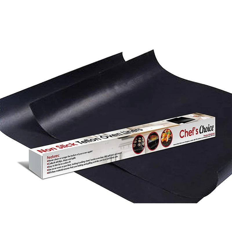 2024 High Temperature   Oven Liner Reusable Non-Stick Grilling Mats for Outdoor Grill